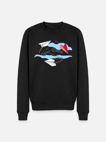 Let Your Dream Come True - Men's Premium Organic Jumper - black
