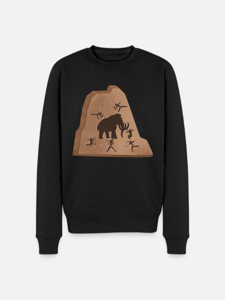 Mammut Steinzeit - Männer Premium Bio Pullover - Schwarz
