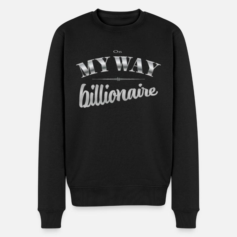 En route vers le milliardaire - Pull Premium bio Homme - noir