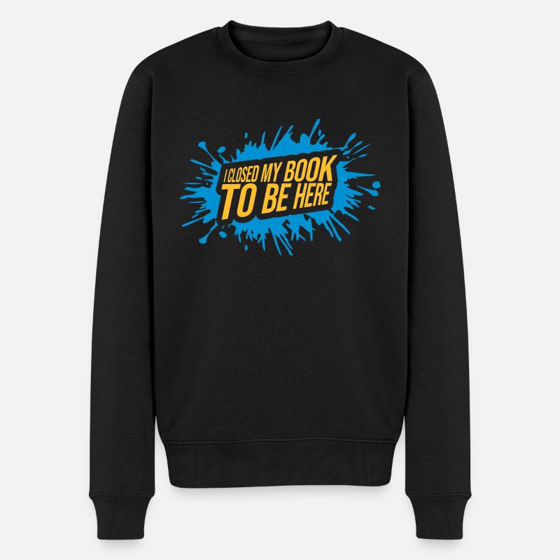 J’ai fermé mon livre - Pull Premium bio Homme - noir