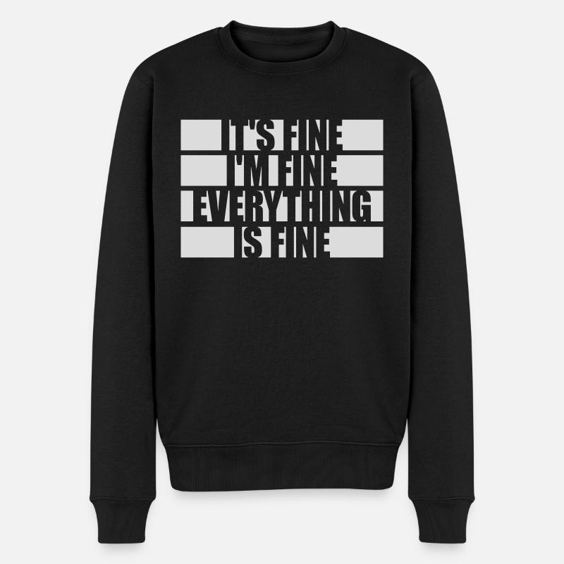 Tout va bien devis - Pull Premium bio Homme - noir