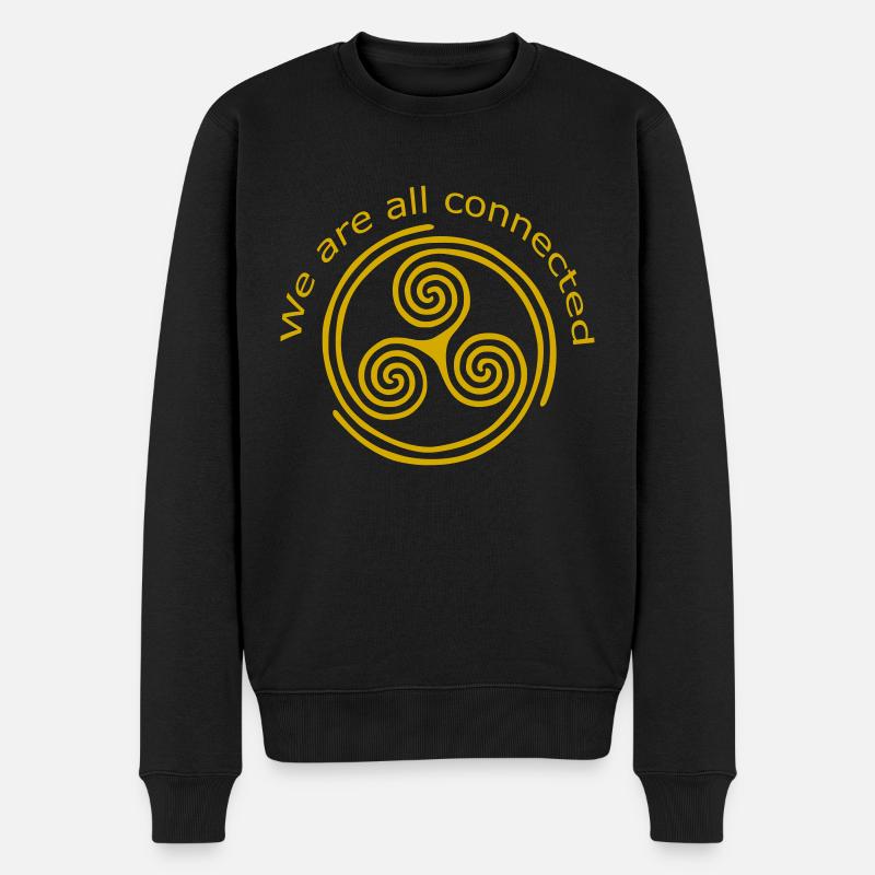 Nous sommes tous connectés - Pull Premium bio Homme - noir