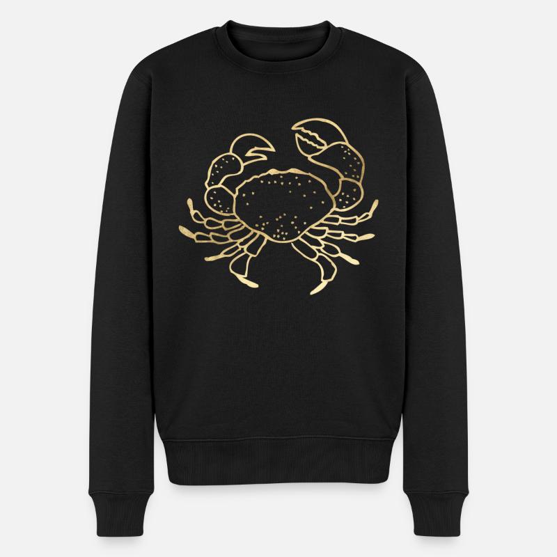 Crabe - Pull Premium bio Homme - noir