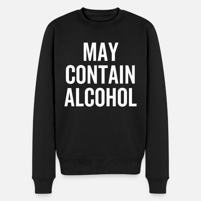 Peut contenir de l’alcool - Pull Premium bio Homme - noir