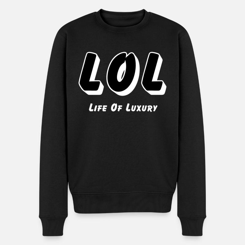 LOL - La vie du luxe - Pull Premium bio Homme - noir