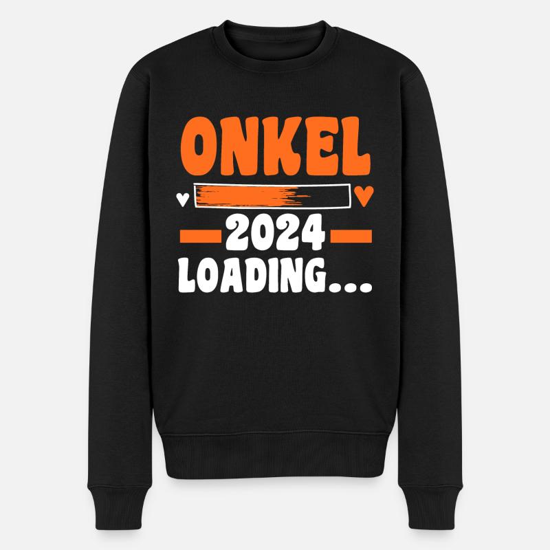Werdender Onkel 2027 - Männer Premium Bio Pullover - Schwarz