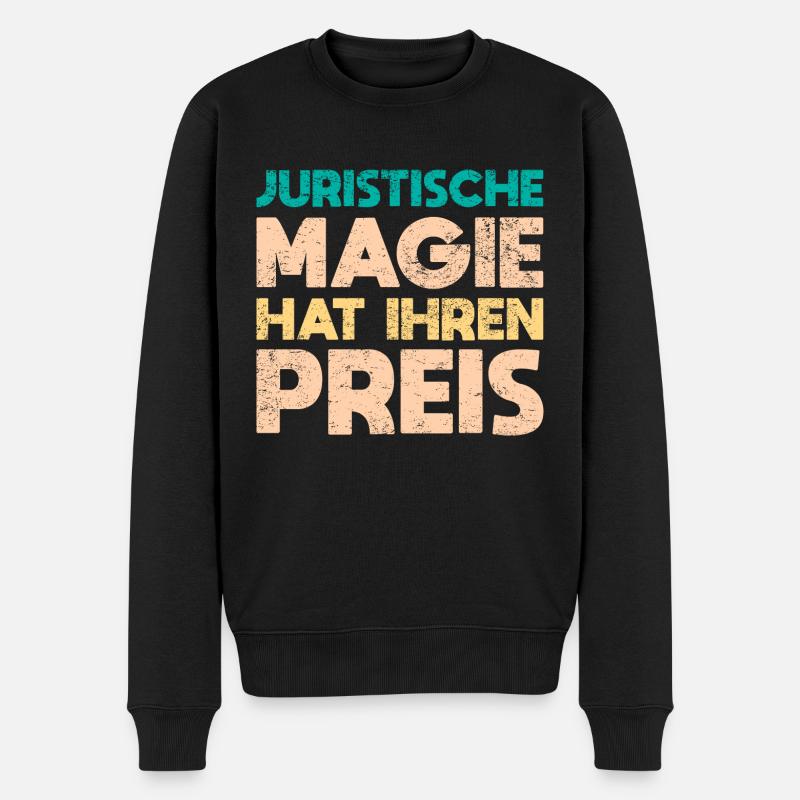 Juristische Magie Hat Ihren Preis - Männer Premium Bio Pullover - Schwarz