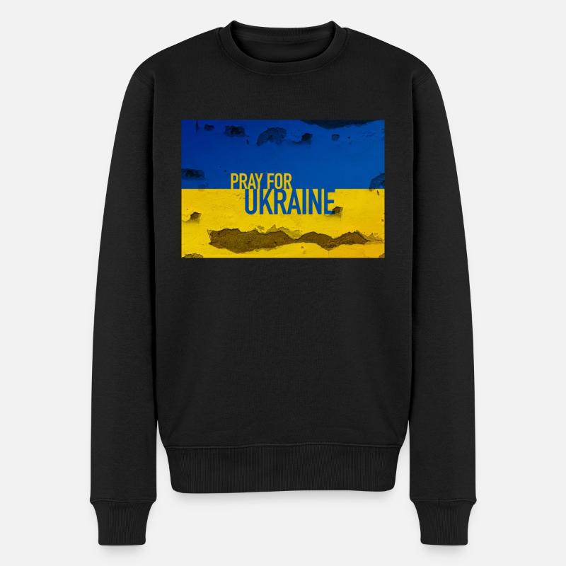 Ukraine - Pull Premium bio Homme - noir