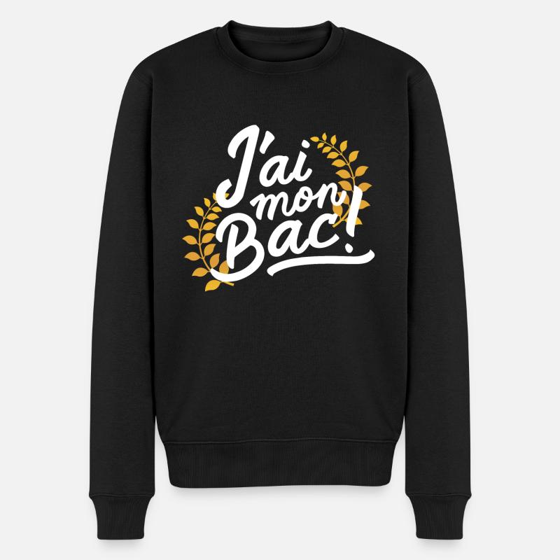 J'ai mon bac - Pull Premium bio Homme - noir