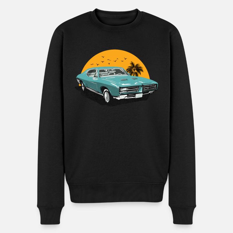 Voiture classique-voiture ancienne - Pull Premium bio Homme - noir
