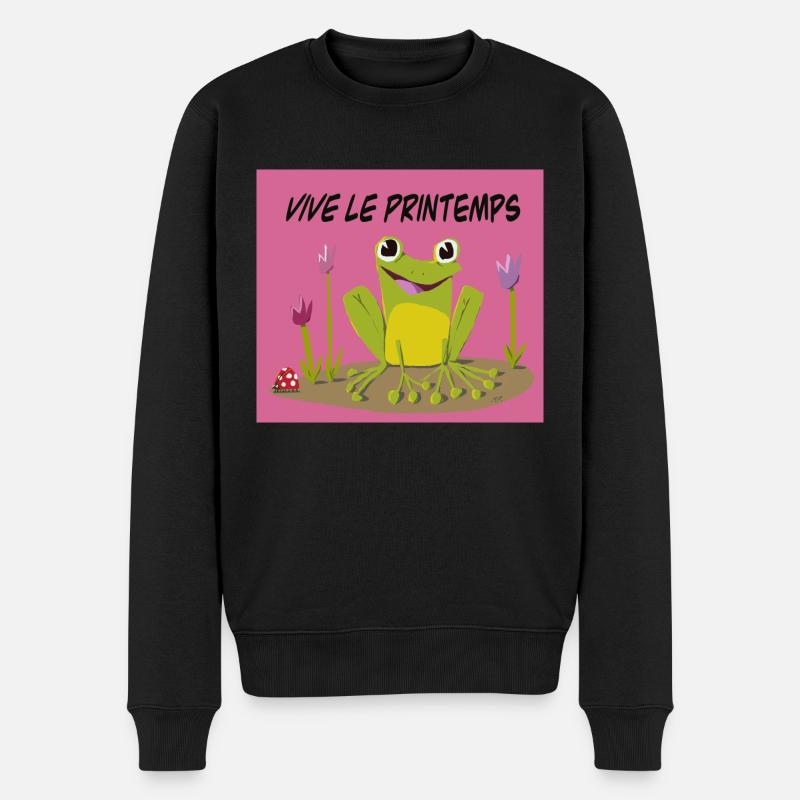 Vive le printemps - Pull Premium bio Homme - noir