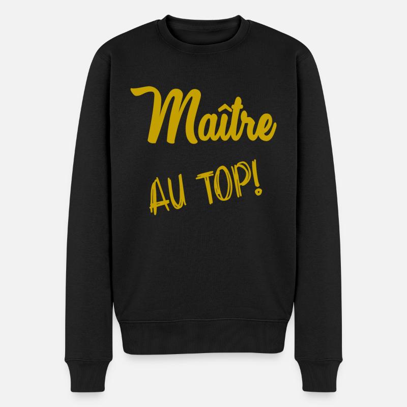 MAÎTRE. MAITRE - Pull Premium bio Homme - noir