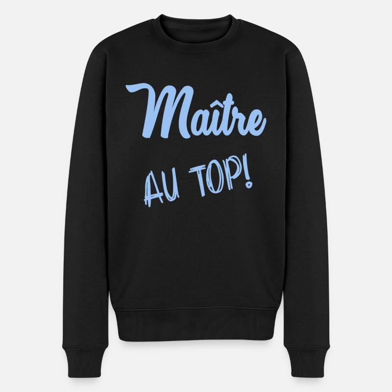 MAÎTRE. MAITRE - Pull Premium bio Homme - noir