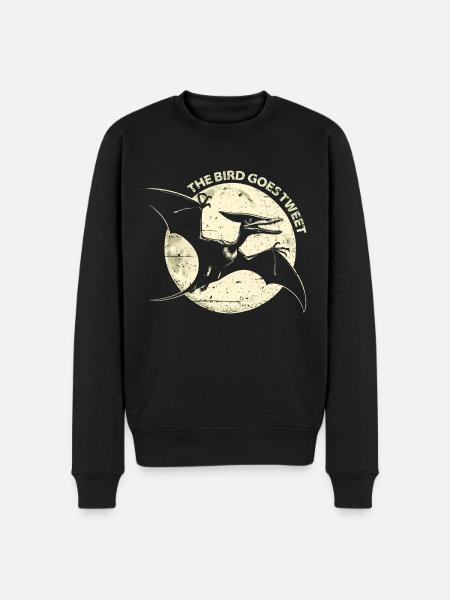 The Bird Goes Tweet - Men's Premium Organic Jumper - black