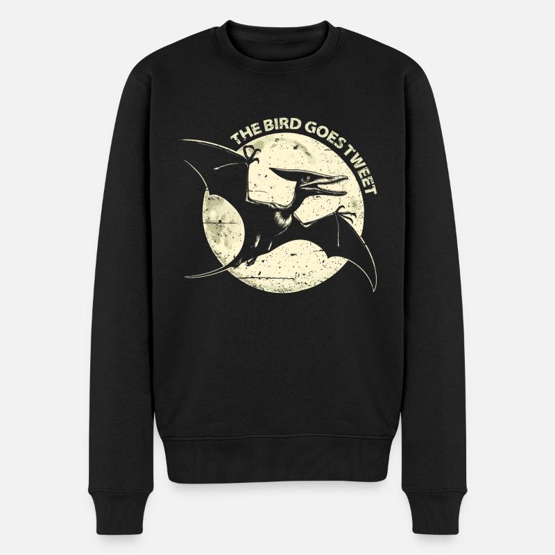 L’oiseau va tweeter - Pull Premium bio Homme - noir