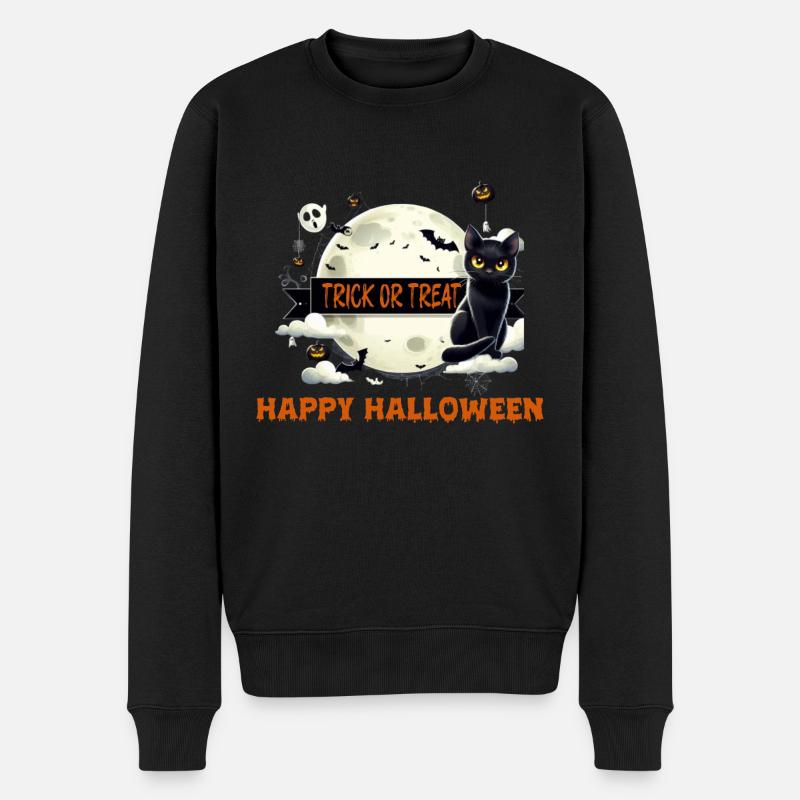 TRICK OR TREAT - Pull Premium bio Homme - noir