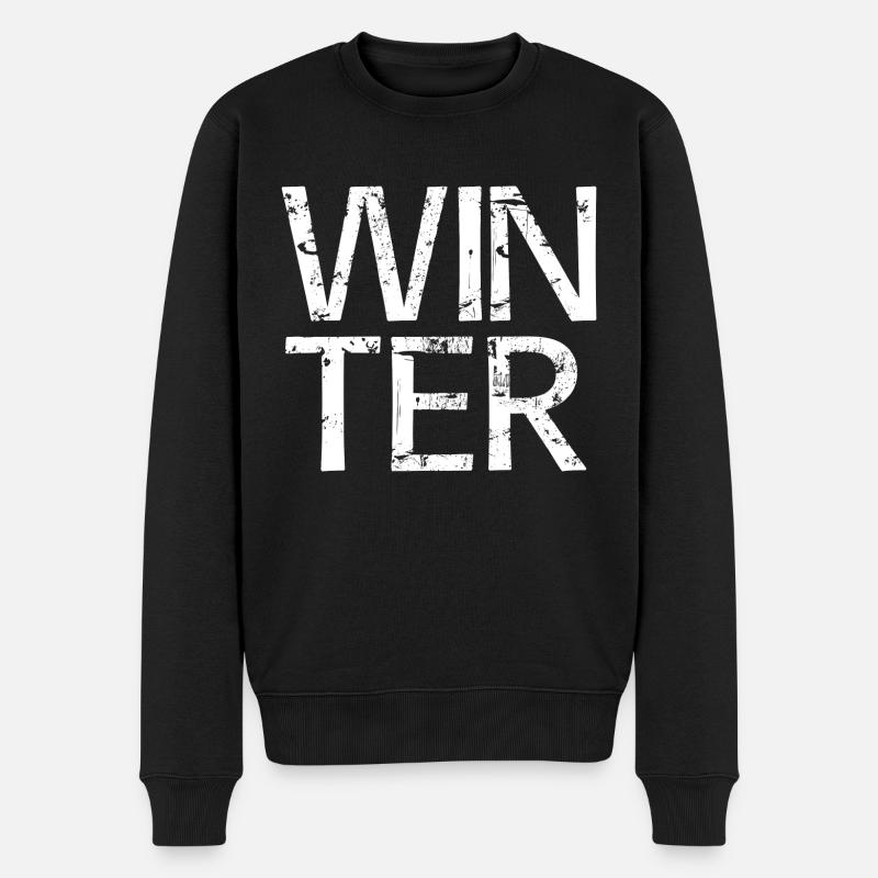 Hiver - Pull Premium bio Homme - noir