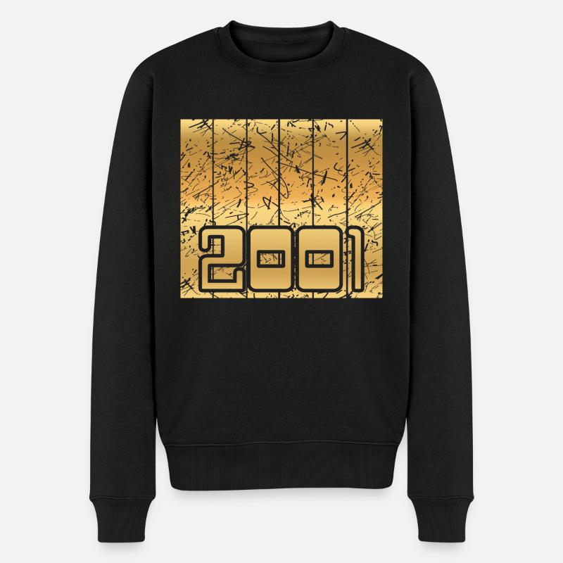 2001 - Männer Premium Bio Pullover - Schwarz