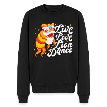 Live Love Danse du Lion Nouvel An Chinois Danseuse Lion - Pull Premium bio Homme - noir - Devant - Nico (187cm)