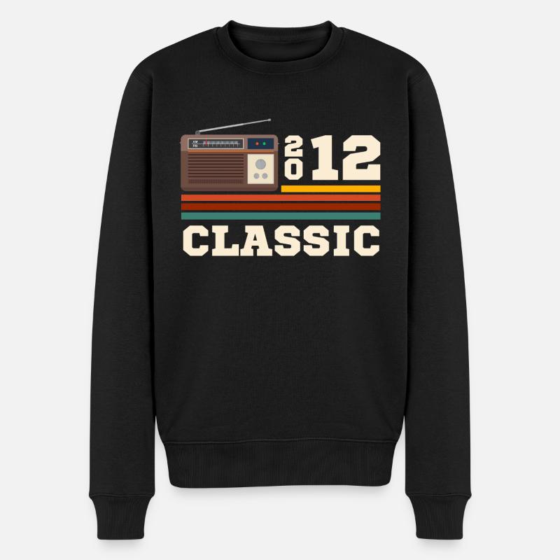 Anniversaire 2012 retro classic - Pull Premium bio Homme - noir