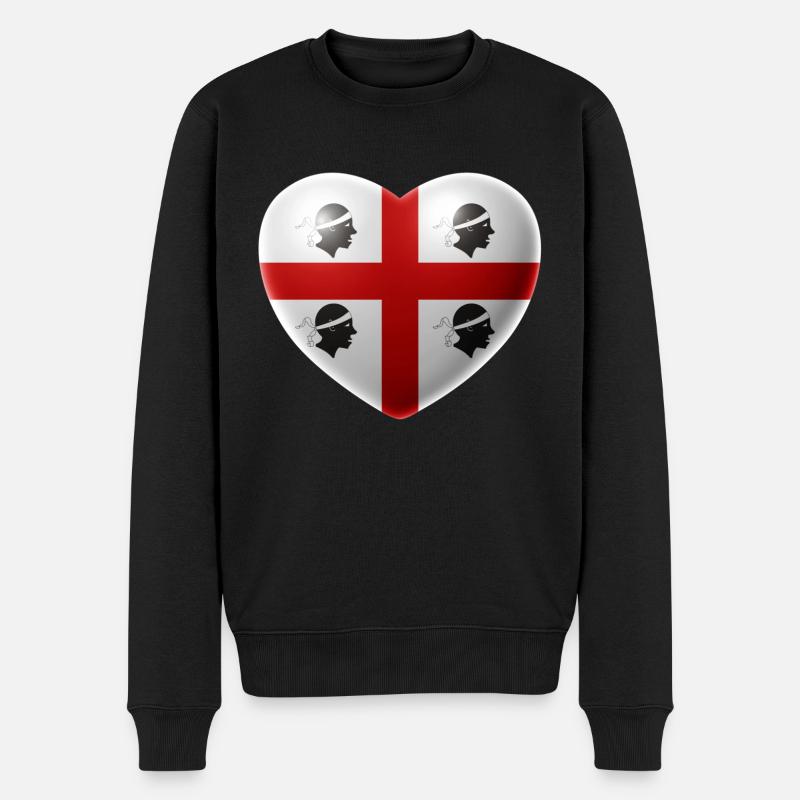 Coeur (Sardaigne / Sardegna) - Pull Premium bio Homme - noir