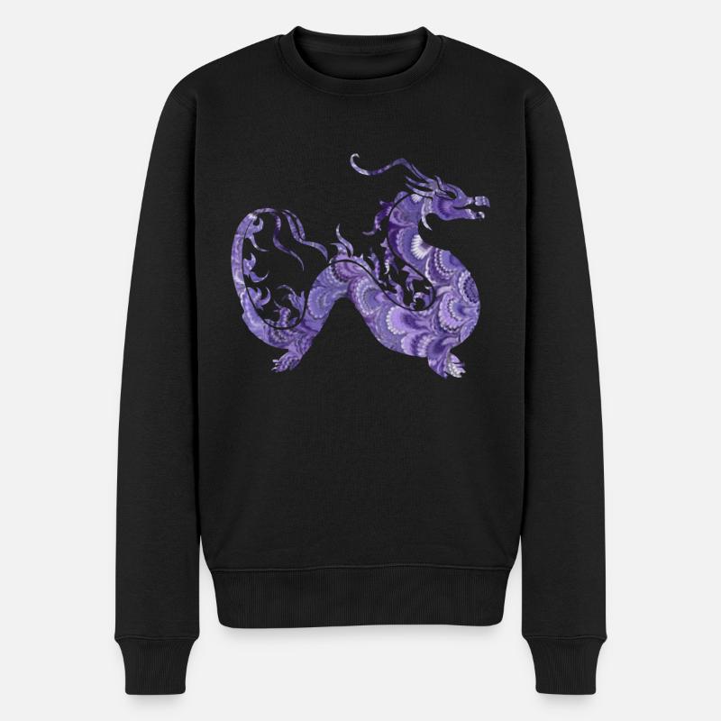 dragon e 76 - Pull Premium bio Homme - noir