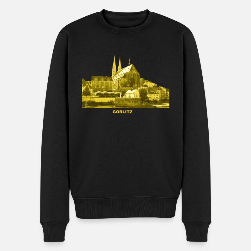 Görlitz Peterskirche Neisse Saxe Haute-Lusace - Pull Premium bio Homme - noir
