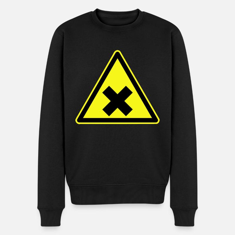Avertissement de danger pour la santé - Pull Premium bio Homme - noir