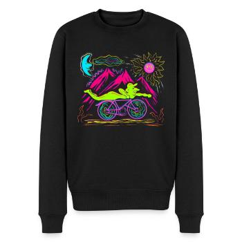 Bicycle Day 1943 LSD Acid Hofmann Trip Halluzinoge - Männer Premium Bio Pullover - Schwarz - Vorne - Nico (187cm)