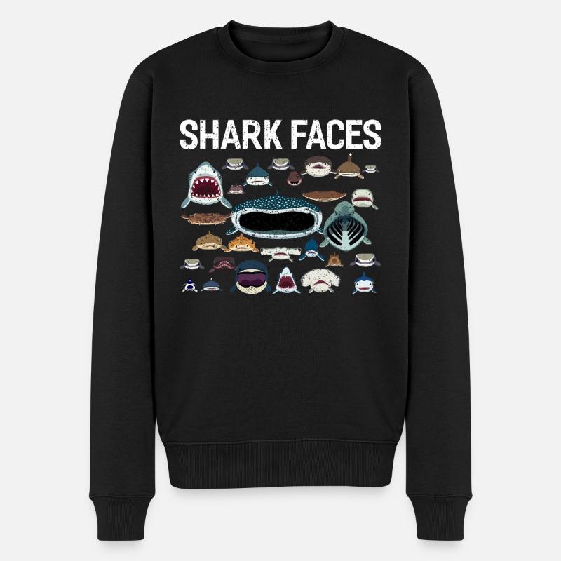 Requin - Pull Premium bio Homme - noir