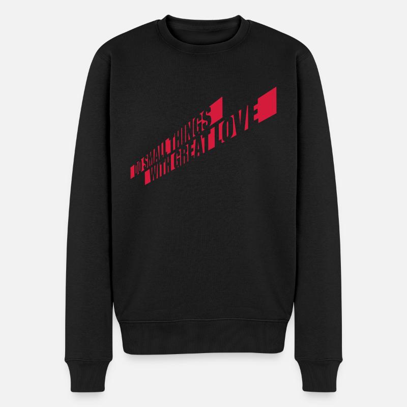 Quote do small things - Men's Premium Organic Jumper - black