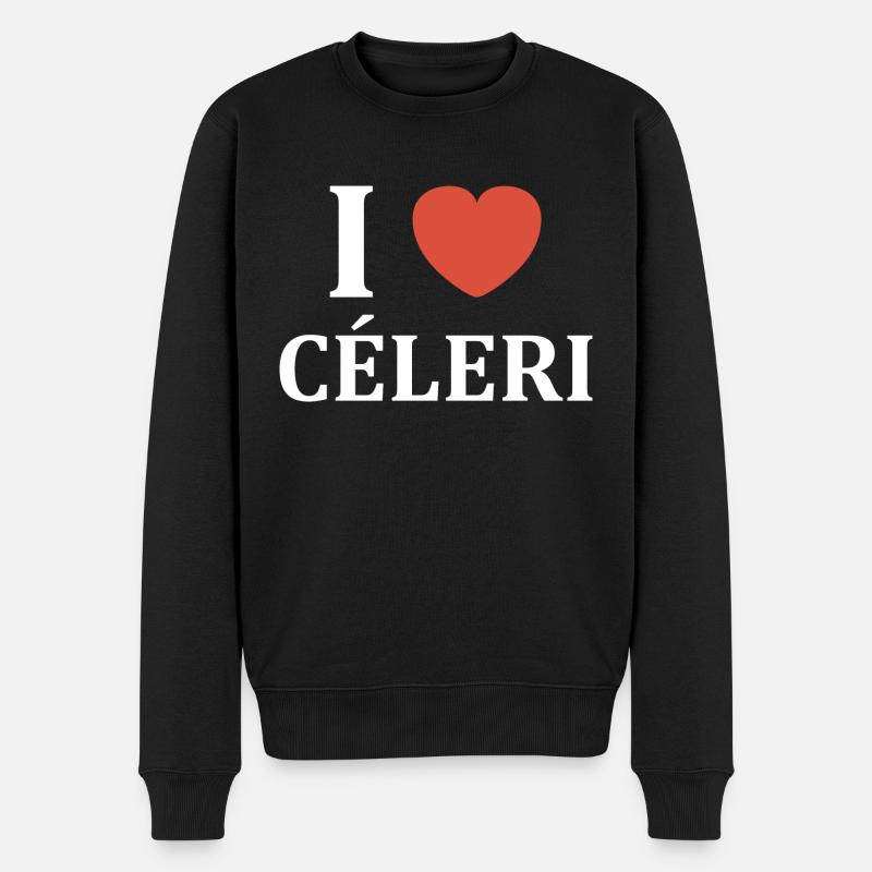 i love céleri - Pull Premium bio Homme - noir