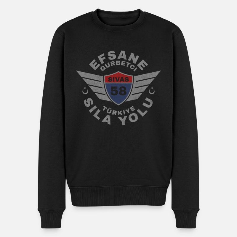 Sivas - Pull Premium bio Homme - noir