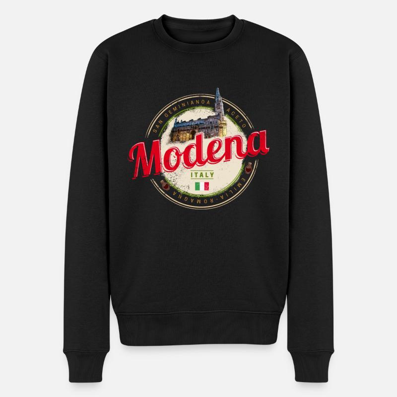 Modène Emilie-Romagne Design Balsamique Italie - Pull Premium bio Homme - noir
