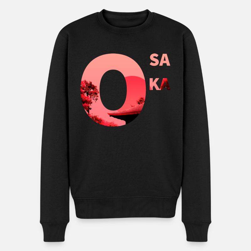 Osaka - Männer Premium Bio Pullover - Schwarz