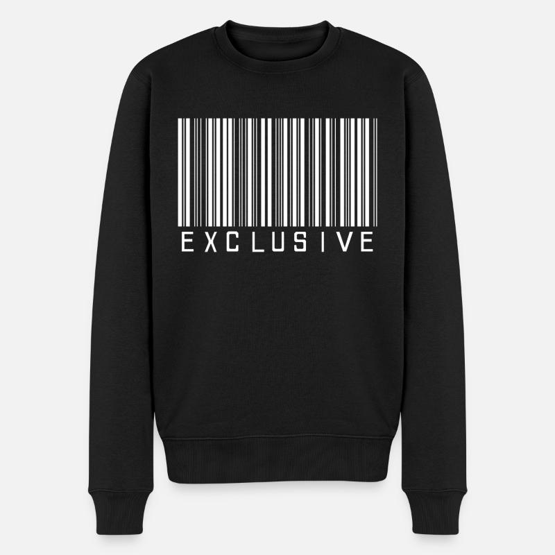 Blanc exclusif - Pull Premium bio Homme - noir