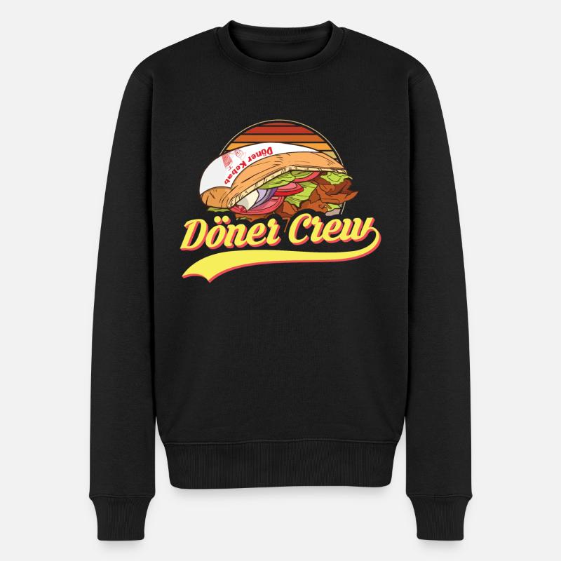Döner Crew Döner Kebab Drehspieß - Männer Premium Bio Pullover - Schwarz