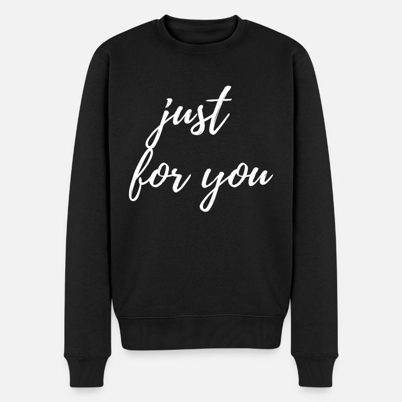 just for you - Pull Premium bio Homme - noir