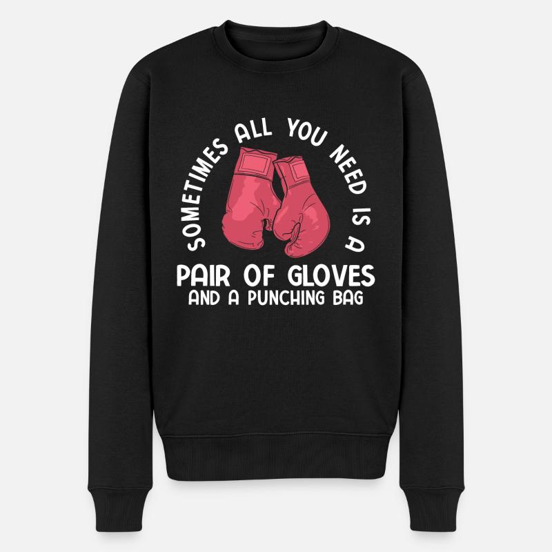 Boxsport Boxing - Männer Premium Bio Pullover - Schwarz