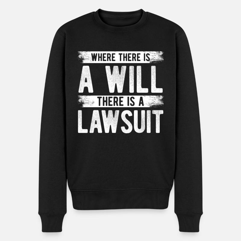 Richter Jurist Anwalt - Männer Premium Bio Pullover - Schwarz