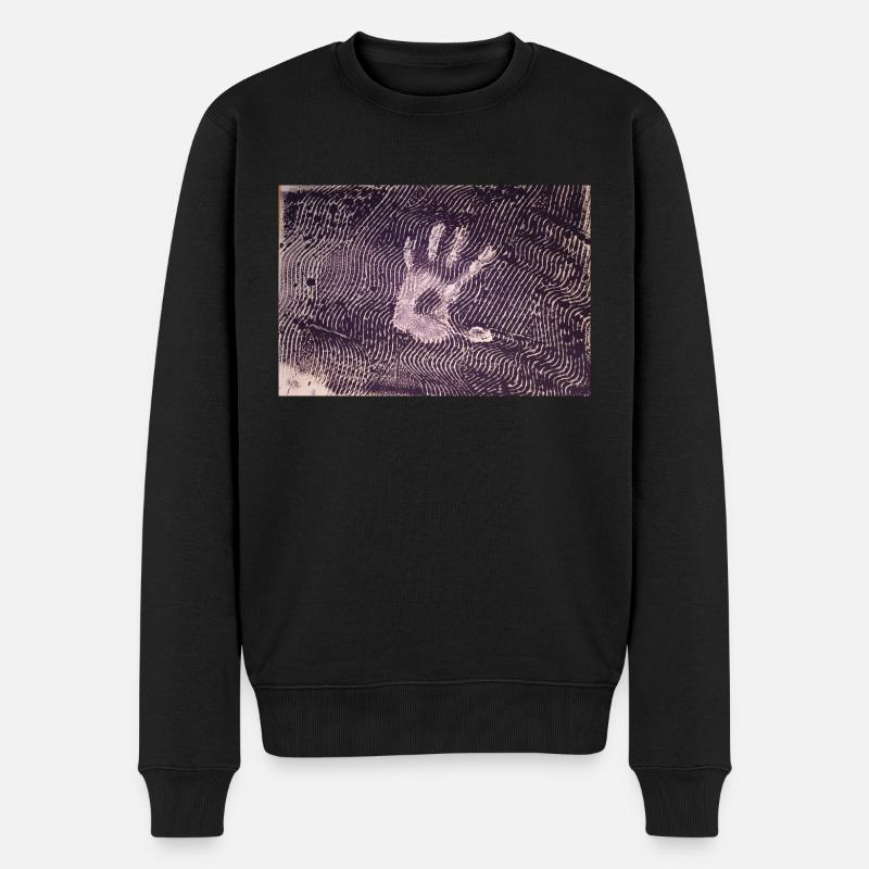 Stop - Männer Premium Bio Pullover - Schwarz