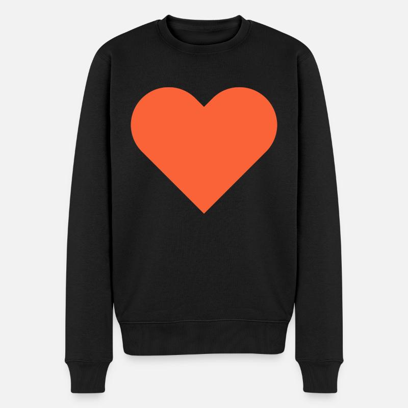 Cœur d’amour - Pull Premium bio Homme - noir