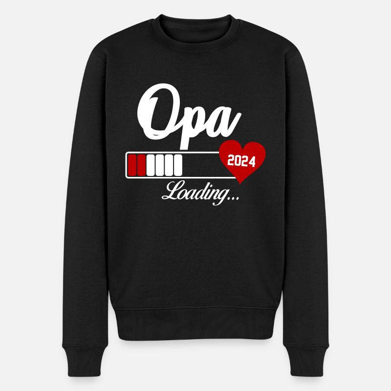 Opa Loading 2024 - Männer Premium Bio Pullover - Schwarz