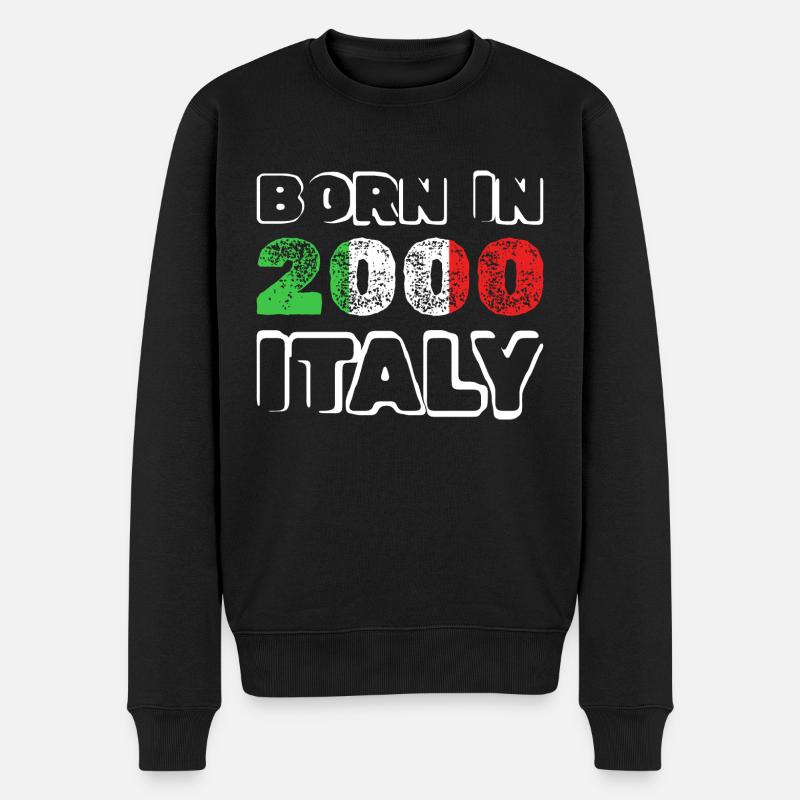 2000 - Männer Premium Bio Pullover - Schwarz