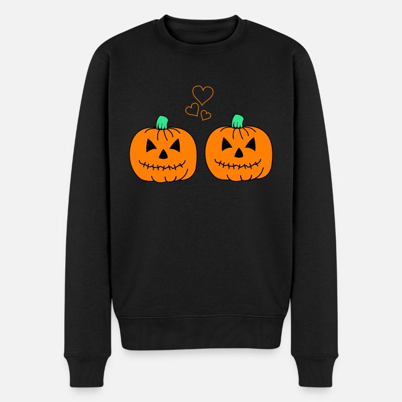Amour de la citrouille - Pull Premium bio Homme - noir