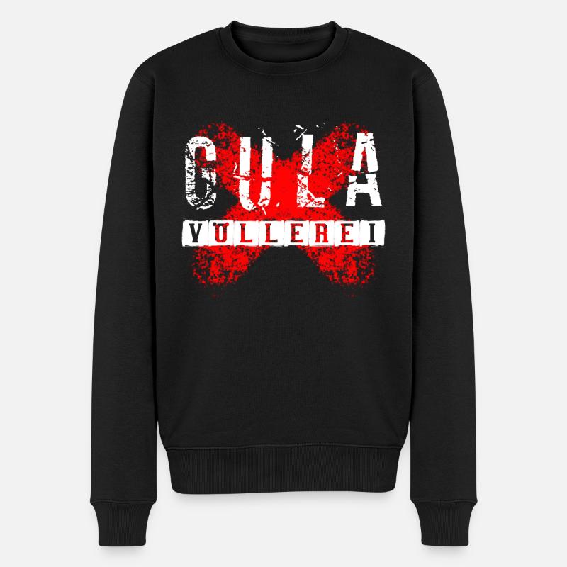 Gula - Gourmandise - Pull Premium bio Homme - noir