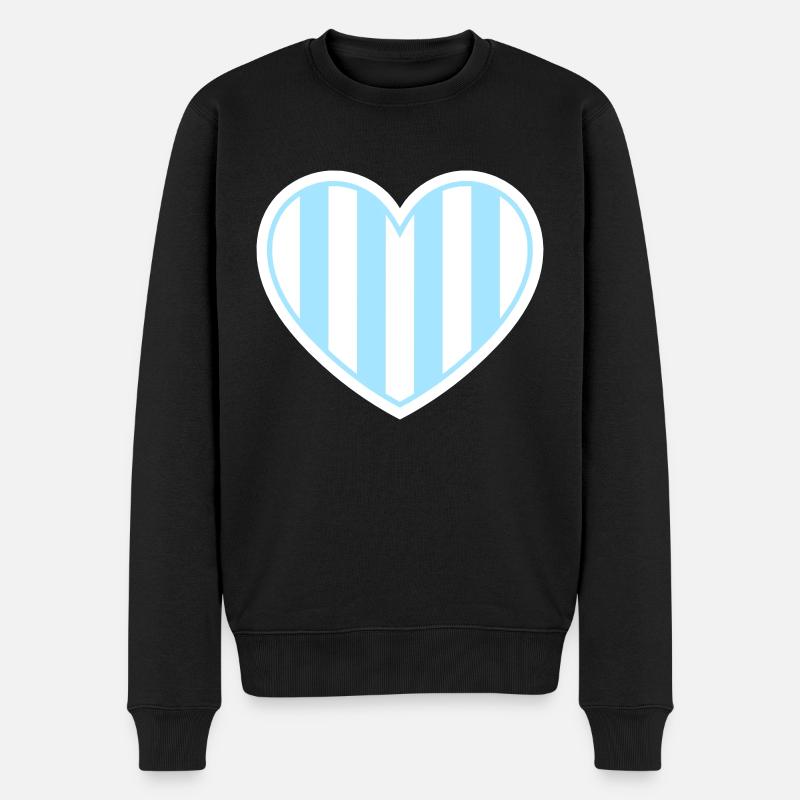 Malmö Herz - Männer Premium Bio Pullover - Schwarz