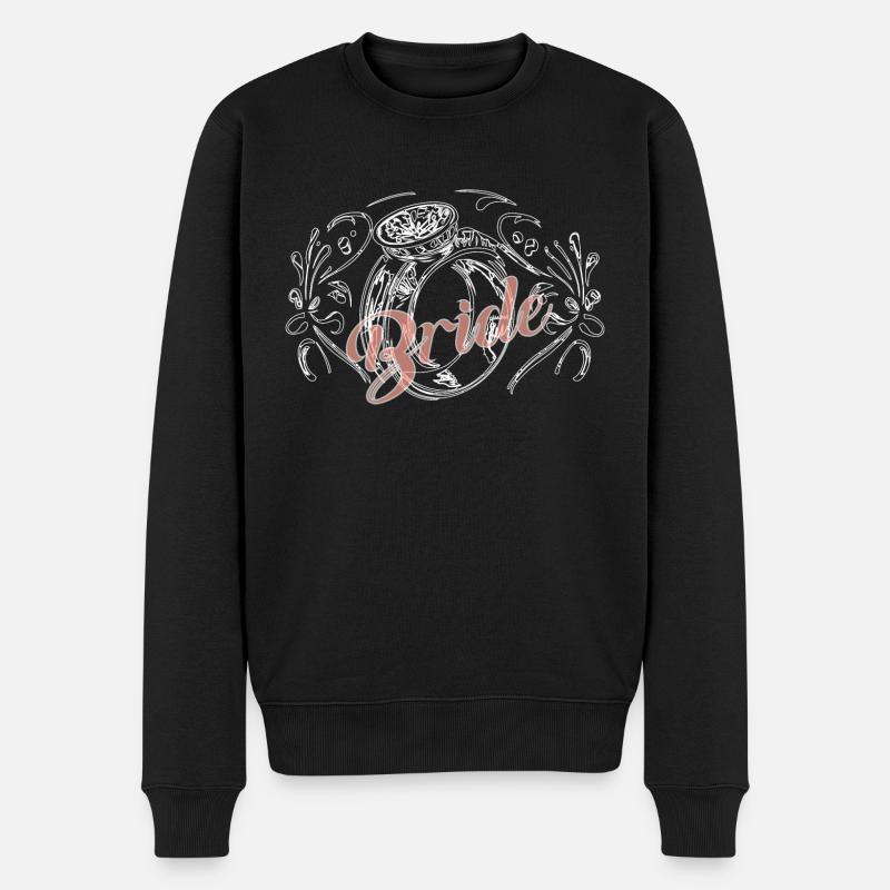 BRAUT, TSHIRT - Männer Premium Bio Pullover - Schwarz
