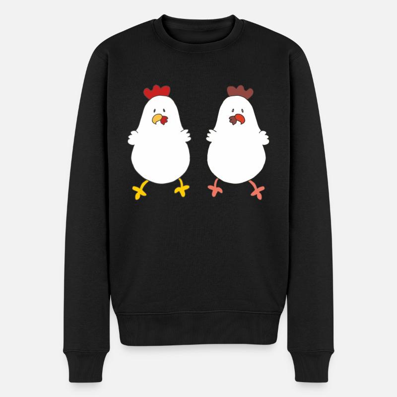 Amis poulet - Pull Premium bio Homme - noir