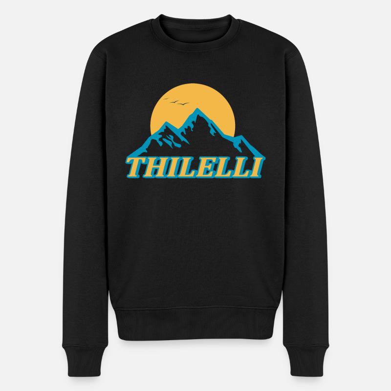logo THILELLI - Pull Premium bio Homme - noir